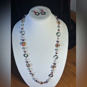 Necklace and earrings set